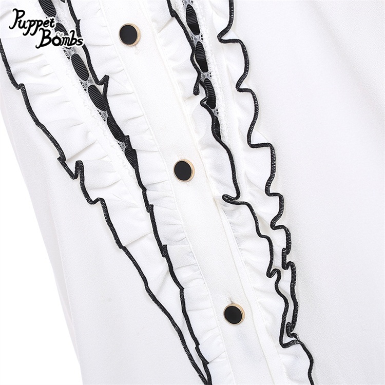 画像3: 【PuppetBombs】Q397 マジシャンガールオープンショルダーブラウス (3)