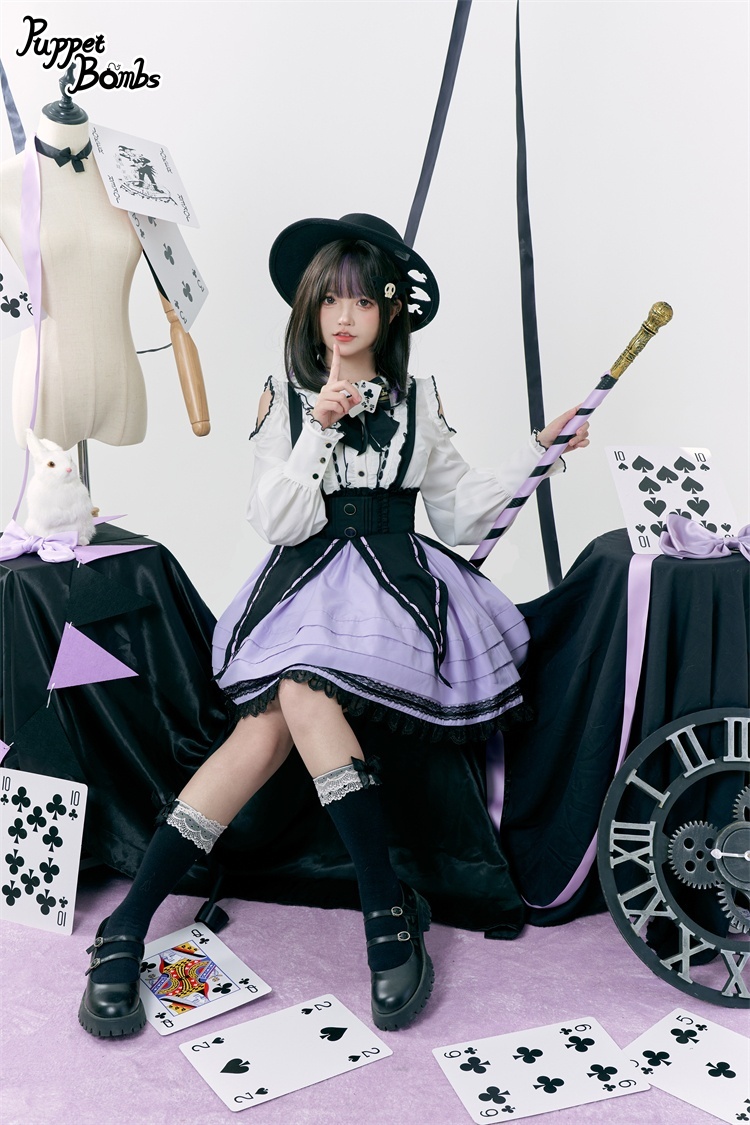 画像10: 【PuppetBombs】Q397 マジシャンガールオープンショルダーブラウス (10)