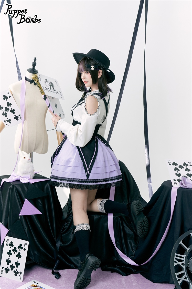 画像14: 【PuppetBombs】Q397 マジシャンガールオープンショルダーブラウス (14)