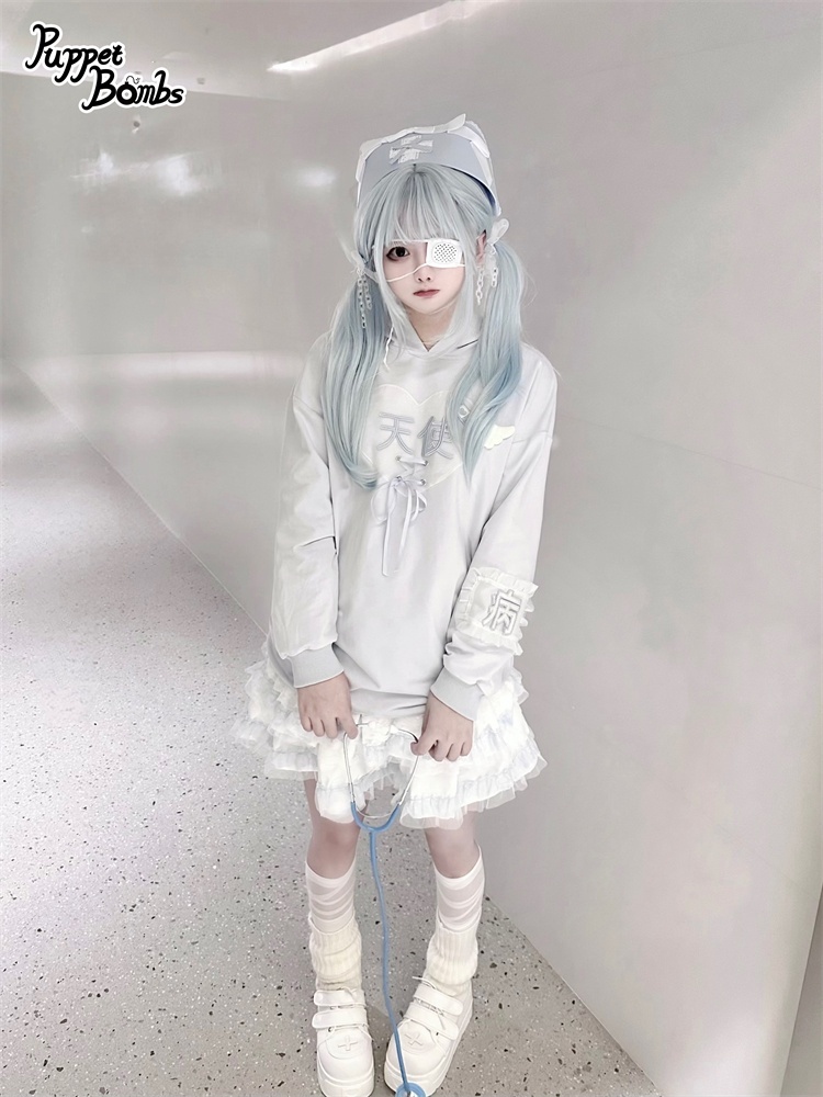 画像21: 【PuppetBombs】Q399 天使病パーカー (21)