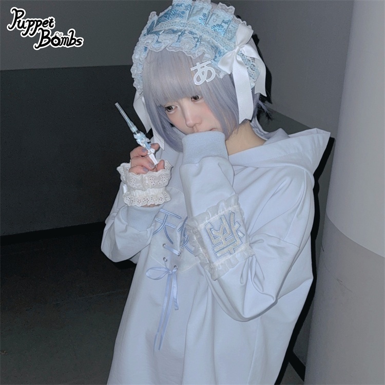 画像14: 【PuppetBombs】Q399 天使病パーカー (14)