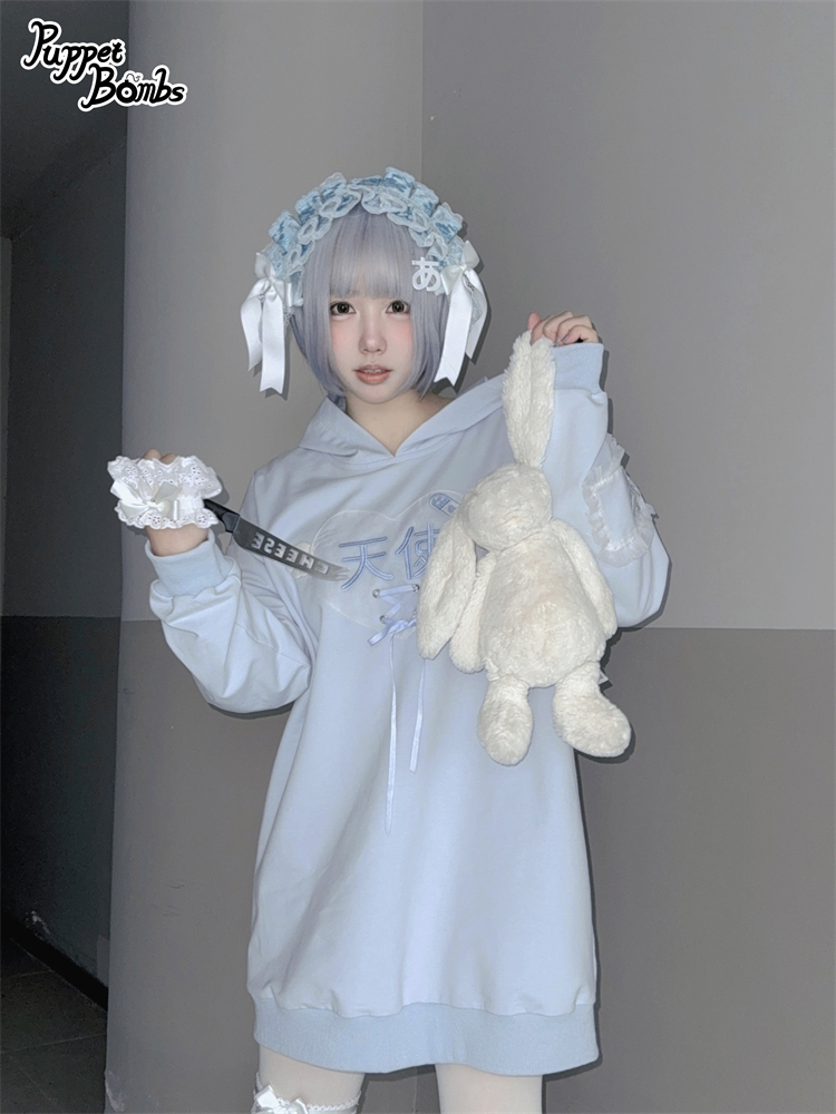 画像9: 【PuppetBombs】Q399 天使病パーカー (9)