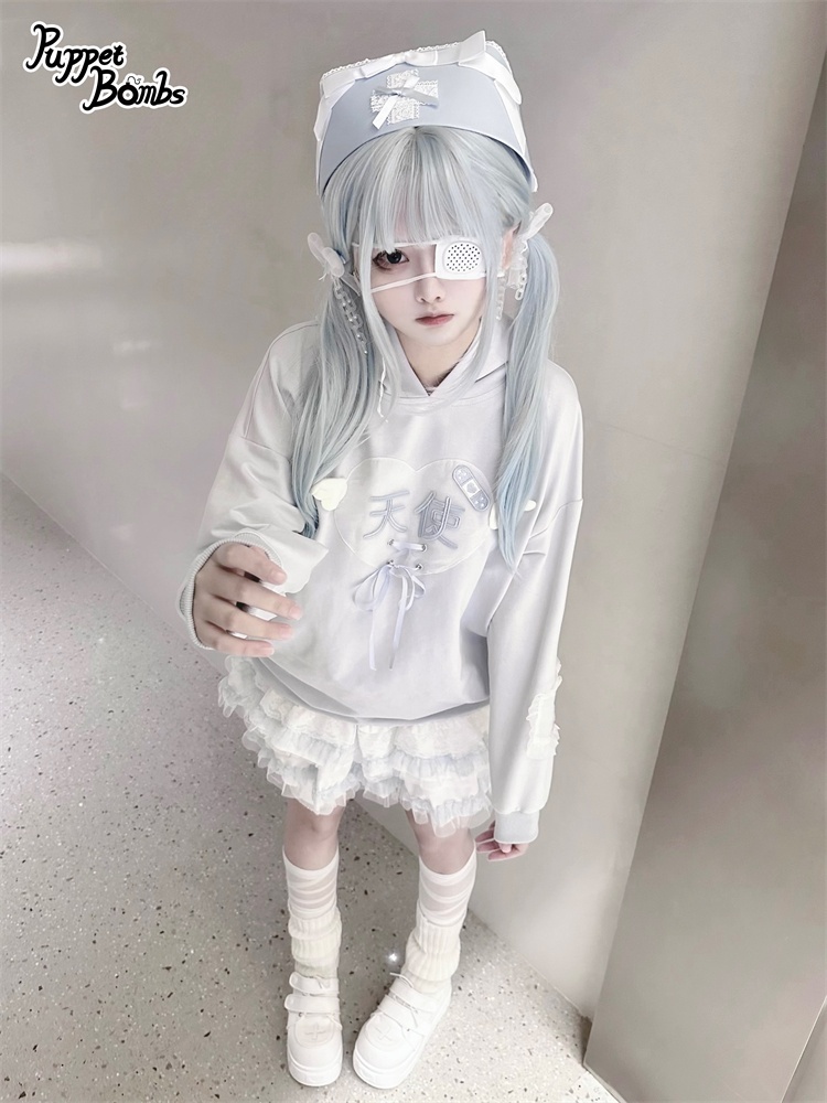 画像19: 【PuppetBombs】Q399 天使病パーカー (19)