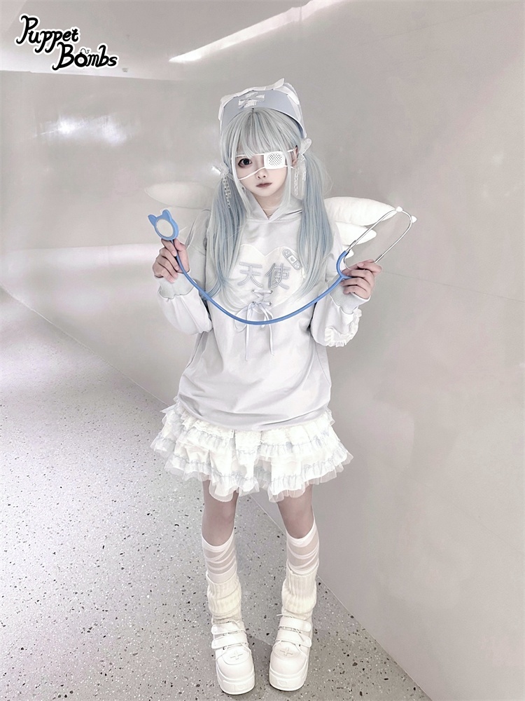 画像23: 【PuppetBombs】Q399 天使病パーカー (23)