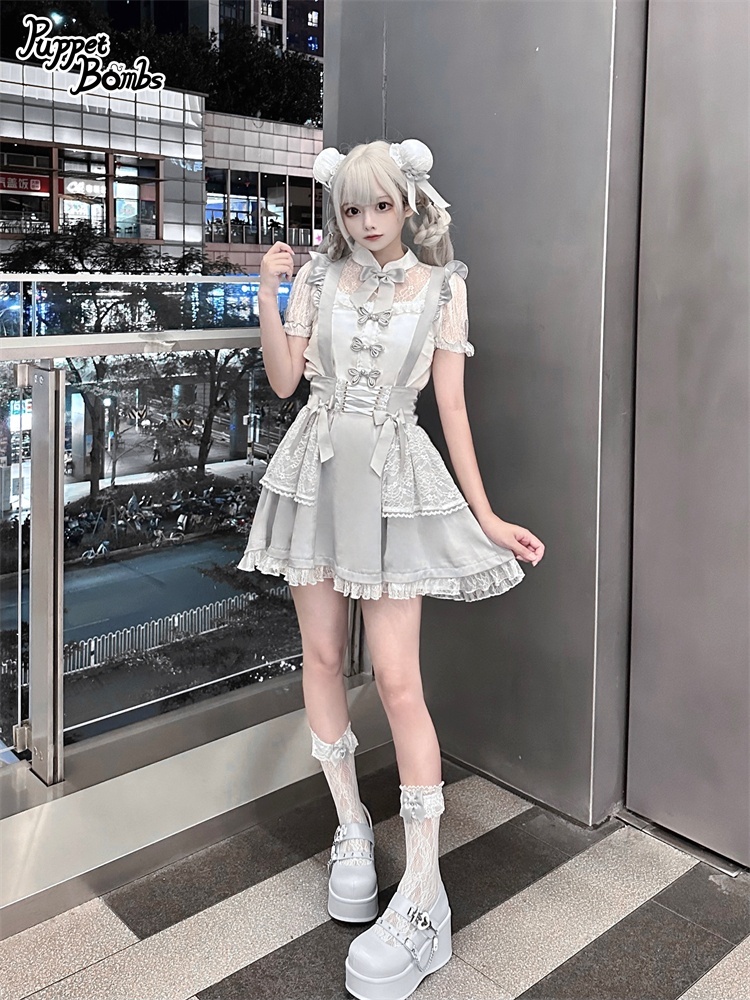 画像5: 【PuppetBombs】QS92 ハートチャームレースソックス (5)