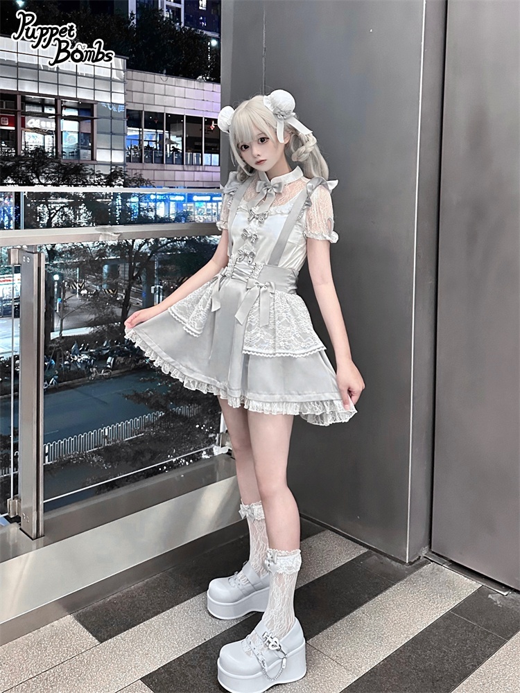 画像6: 【PuppetBombs】QS92 ハートチャームレースソックス (6)