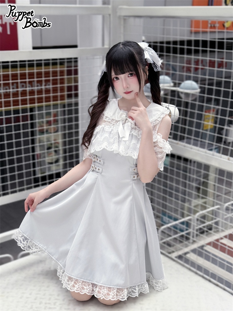 画像7: 【PuppetBombs】QS187ハートビジューリボンヘアクリップセット (7)