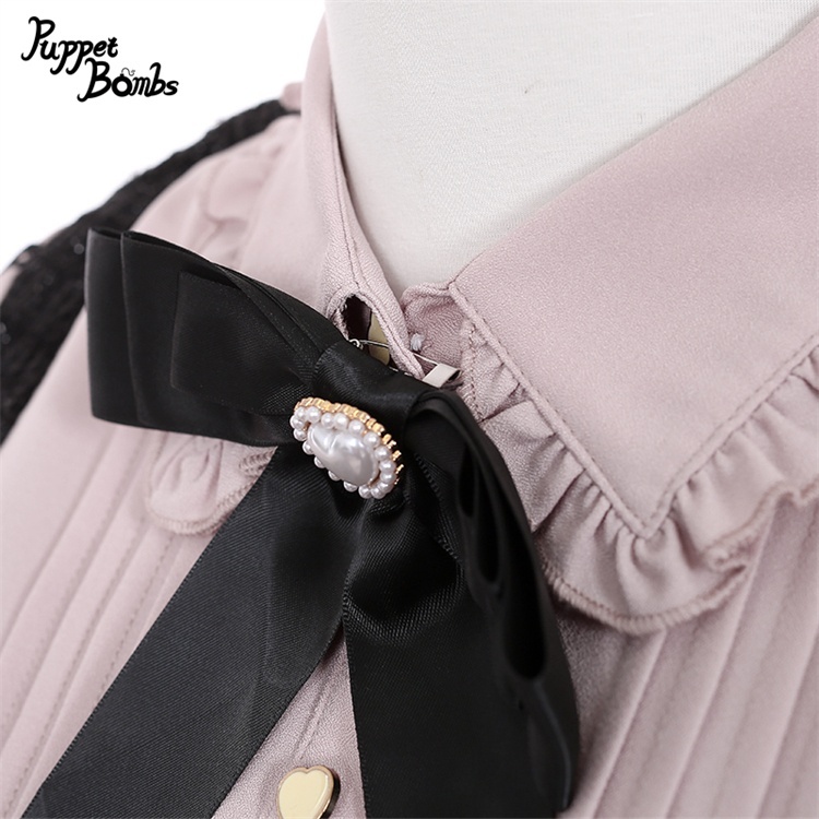 画像3: 【PuppetBombs】Q65 レイヤード風ツイードワンピース (3)