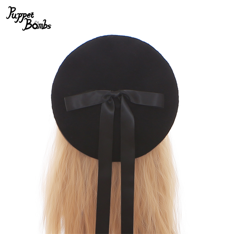 画像2: 【PuppetBombs】QS142ロングリボンベレー帽 (2)