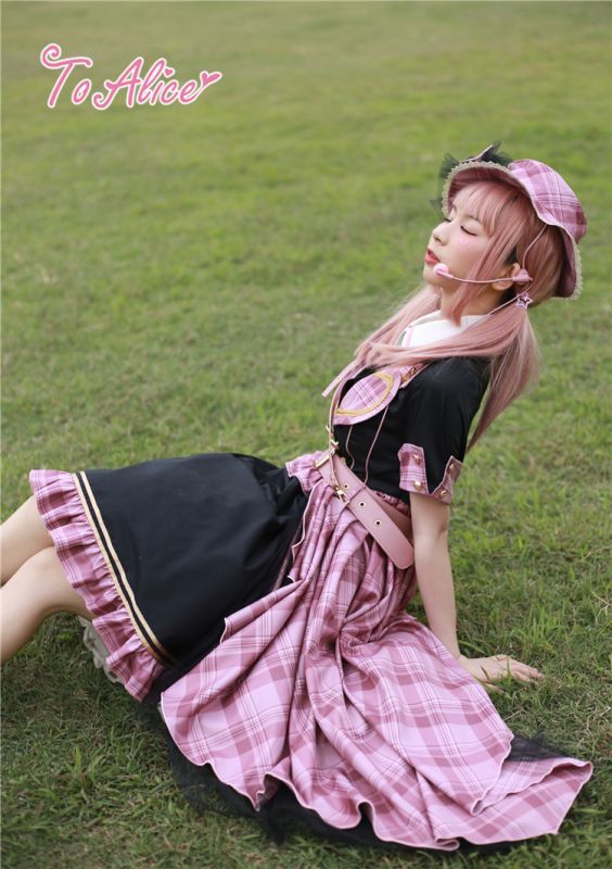 Last one】【ToAlice】S1354タータンチェックアイドルハット【2Buy30