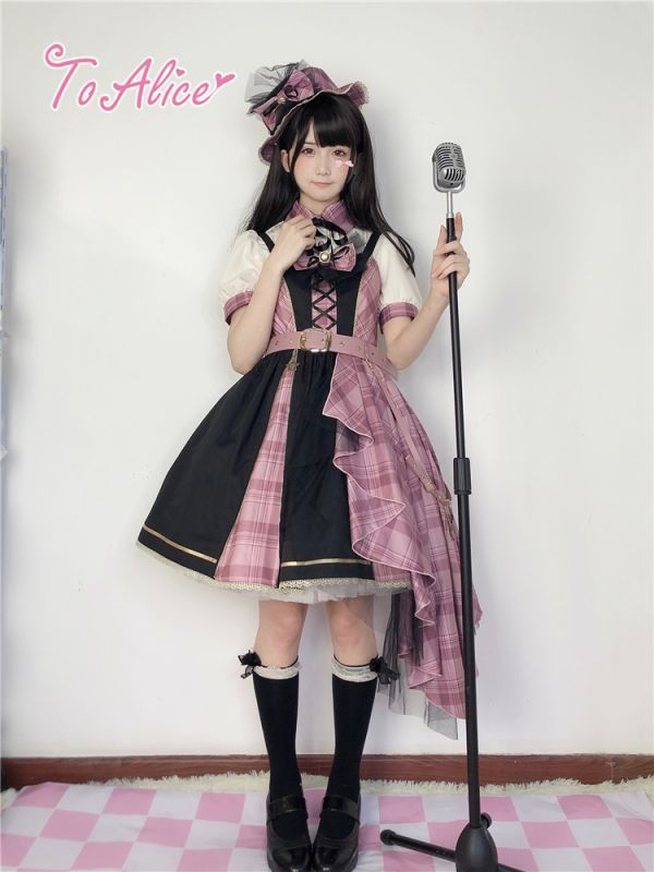 Last one】【ToAlice】S1354タータンチェックアイドルハット【40％OFF 