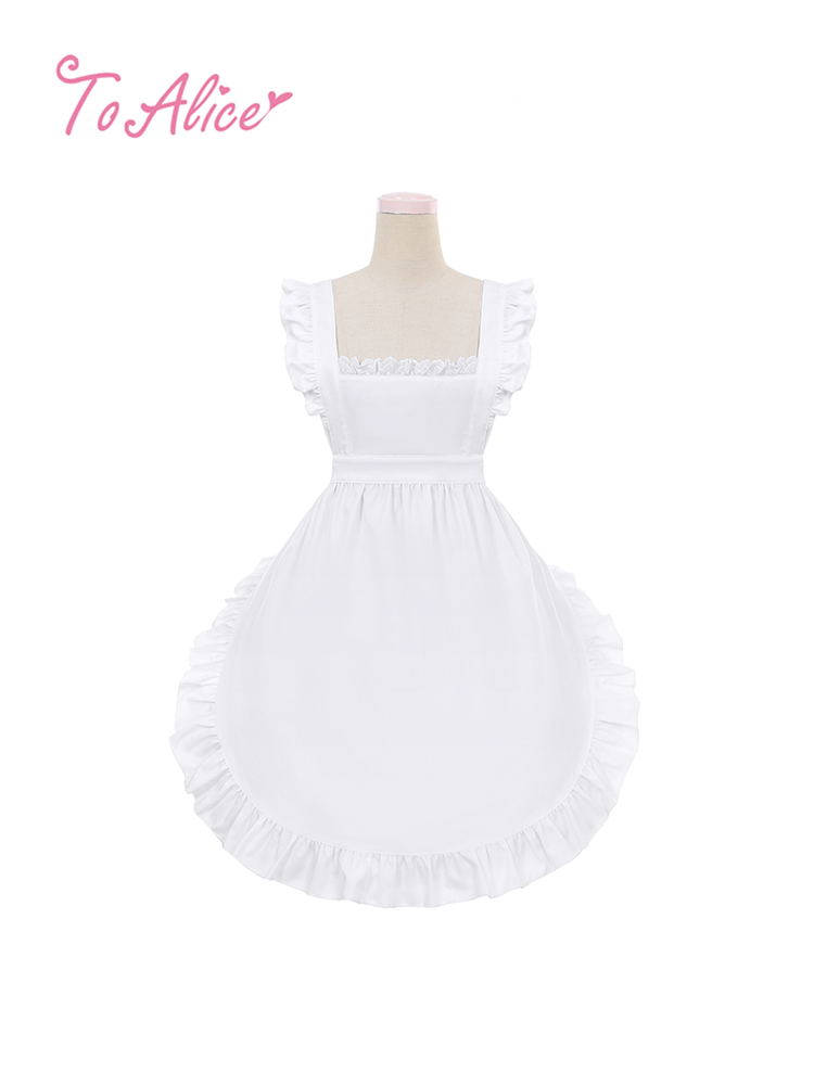 Toalice S1408ロングフリルメイドエプロン To Alice