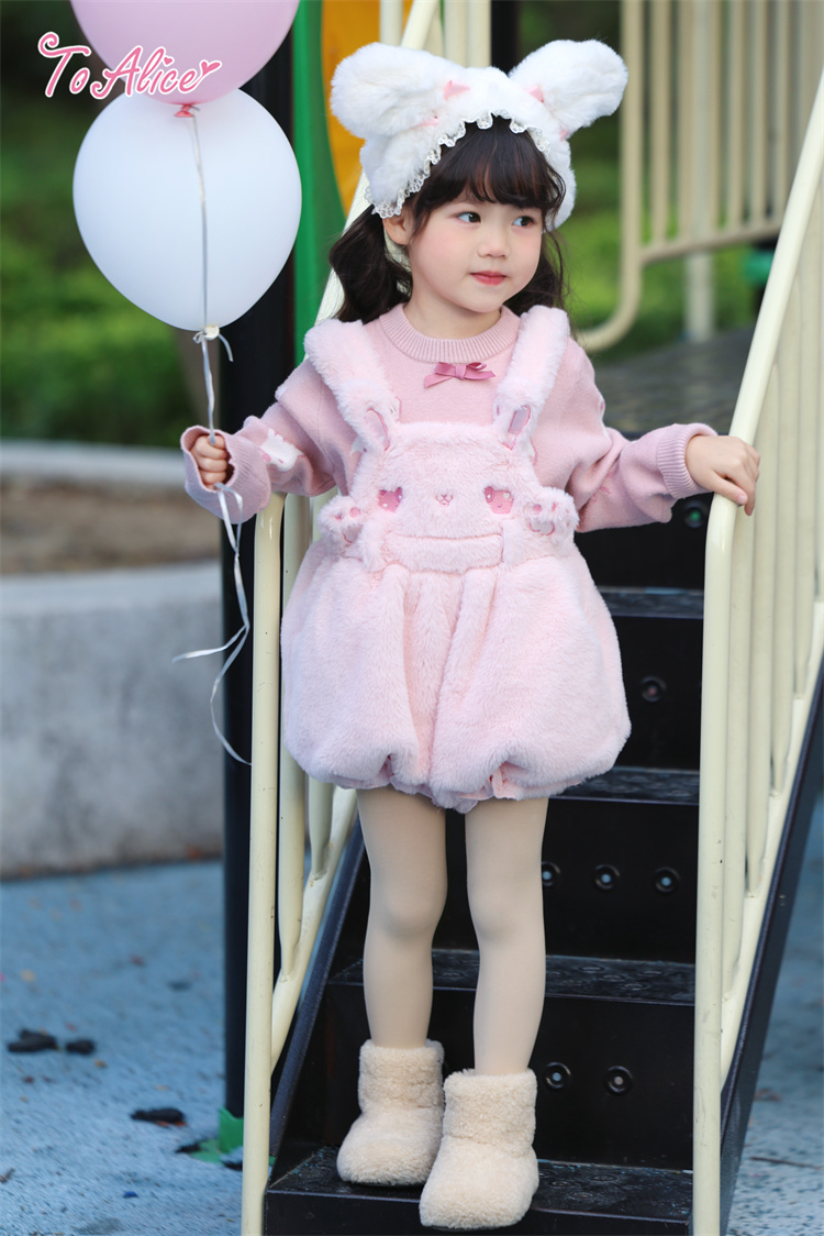 画像13: 【送料無料】TZC8500 いちご×肉球刺繍丸襟トップス《予約受付》 (13)