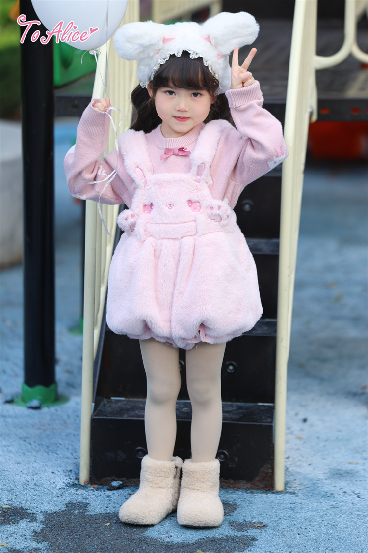 画像10: 【送料無料】TZC8500 いちご×肉球刺繍丸襟トップス《予約受付》 (10)