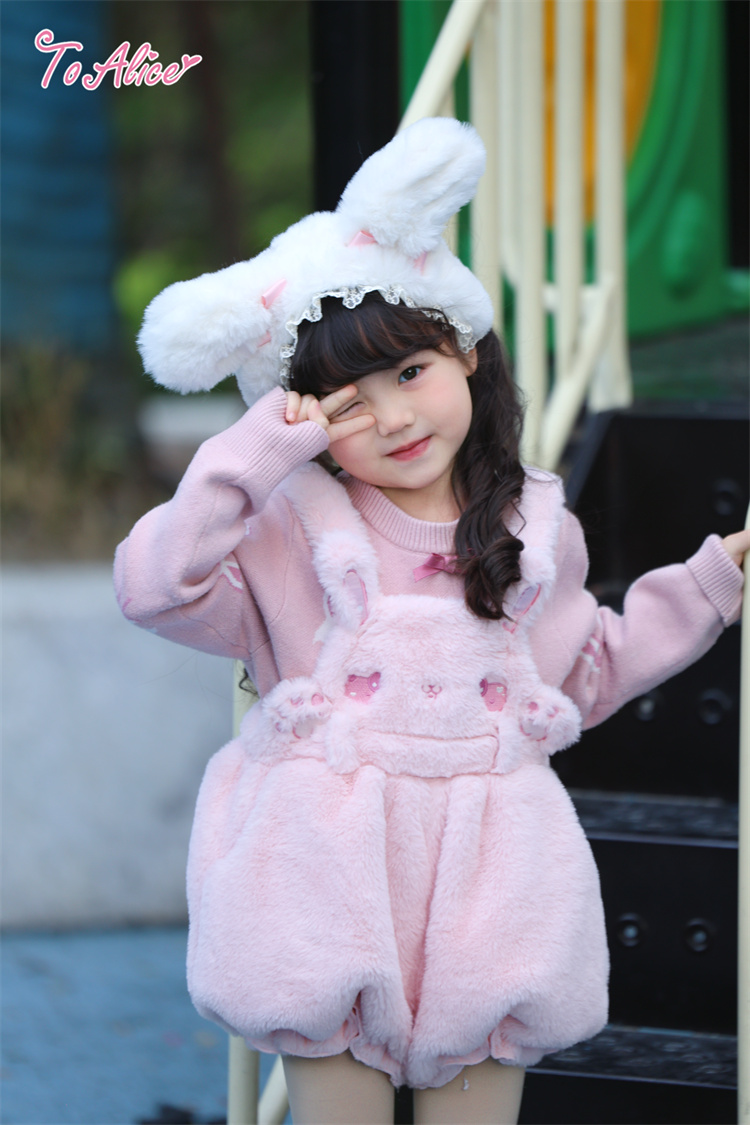 画像8: 【送料無料】TZC8500 いちご×肉球刺繍丸襟トップス《予約受付》 (8)