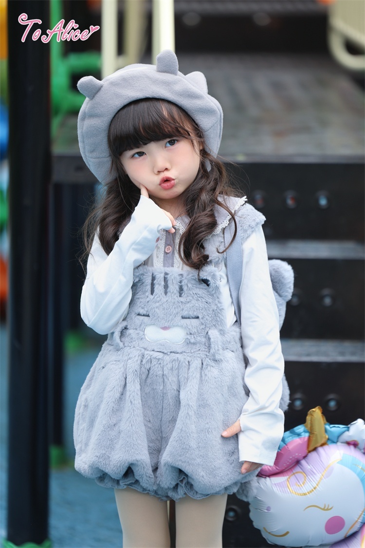 画像3: 【送料無料】【ToAlice Kids】TZC8694 オリジナルネコちゃん 長袖トッ《予約受付》 (3)